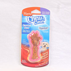 HARTZ Tiny dog Bacon Dental Duo 25gr Dog Dental Chew Hartz Pink 