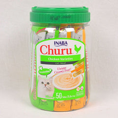 INABA Churu Chicken Varieties 50pcs Cat Snack Inaba 