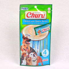 INABA Churu Chicken With Cheese Recipe 4pcs Dog Snack Inaba 