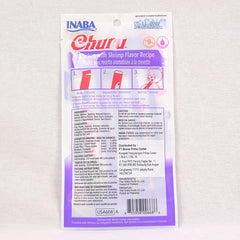INABA Churu Chicken With Shrimp Flavour Recipe 4pcs Cat Snack Inaba 