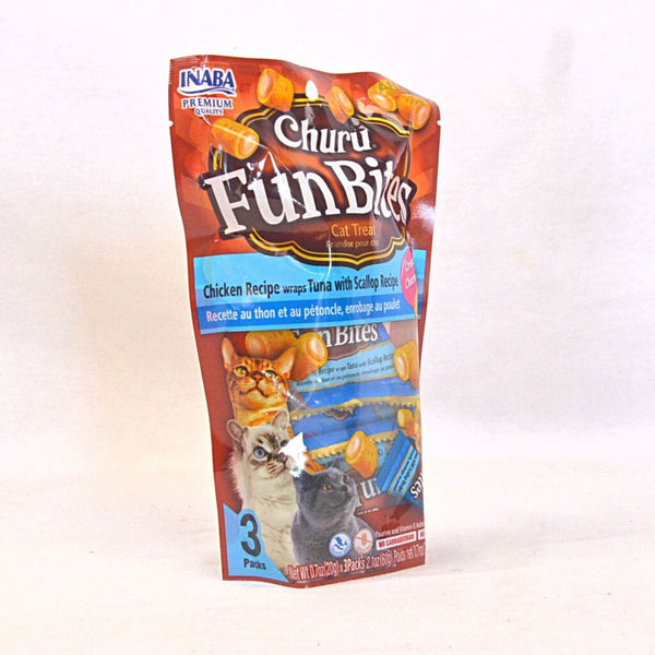 INABA Churu Fun Bites Chicken Recipe Wraps Tuna Scallop Recipe 20g Cat Snack Inaba 