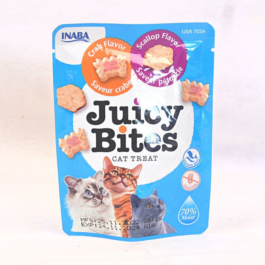 INABA Juicy Bites Scallop And Crab Flavor 11.3g Cat Snack Inaba 