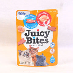 INABA Snack Kucing Juicy Bites Fish And Clam Flavor 11.3g Hobi & Koleksi > Perawatan Hewan > Makanan & Vitamin Hewan Inaba 