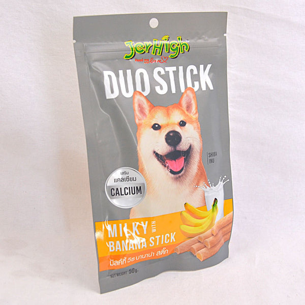JERHIGH Duo Stick Milky with Banana 50gram Dog Snack Jerhigh 