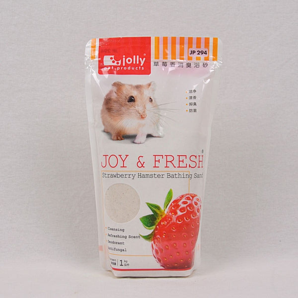 JOLLY Hamster Bathing Sand 1kg Small Animal Grooming Jolly Strawberry 