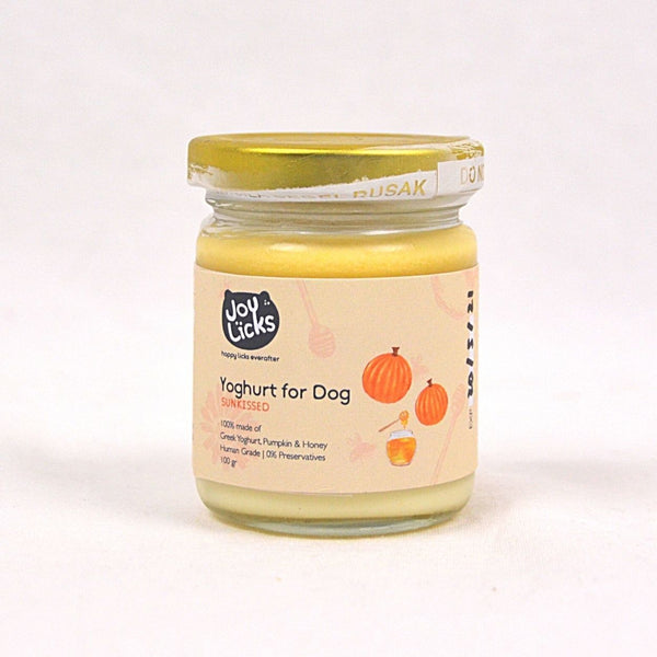 JOYLICKS Yoghurt for Dog Sunkissed Pumpkin Honey Frozen Food Joy Licks 100g 