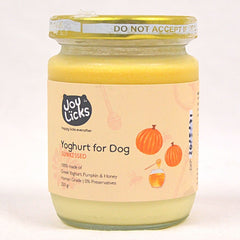 JOYLICKS Yoghurt for Dog Sunkissed Pumpkin Honey Frozen Food Joy Licks 250g 