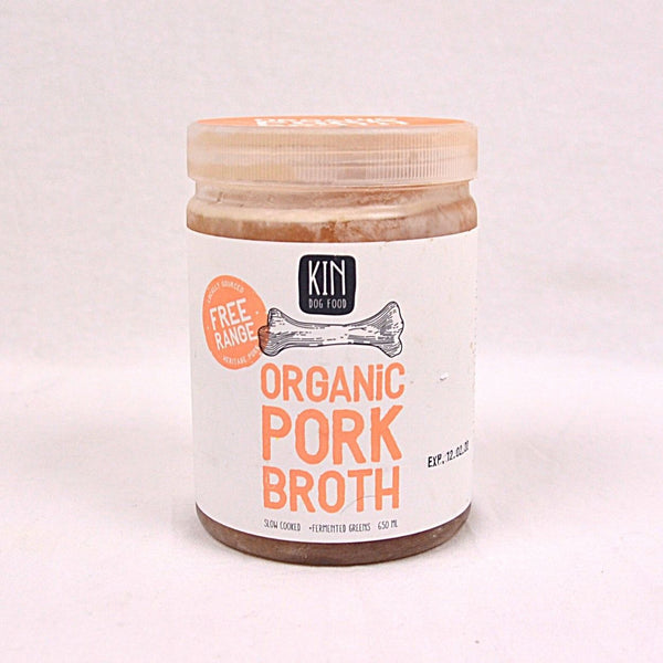 KINDOGFOOD Organic Pork Broth 650ml Frozen Food Kin Dogfood 