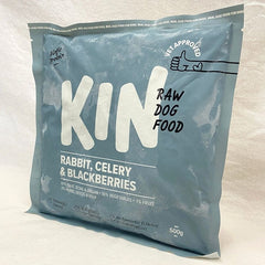 KINDOGFOOD Raw Rabbit, Celery and Blackberries 500gr Frozen Food Kin Dogfood 