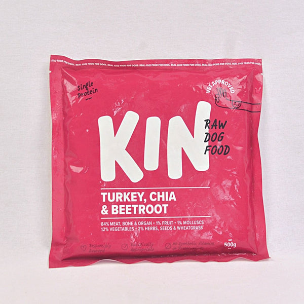 KINDogfood RAW Turkey , Chia and Coconut 500GR Frozen Food Kin Dogfood 