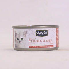 KITCAT Cat Food Can Deboned Chicken And Beef 80g Cat Food Wet Kit Cat 