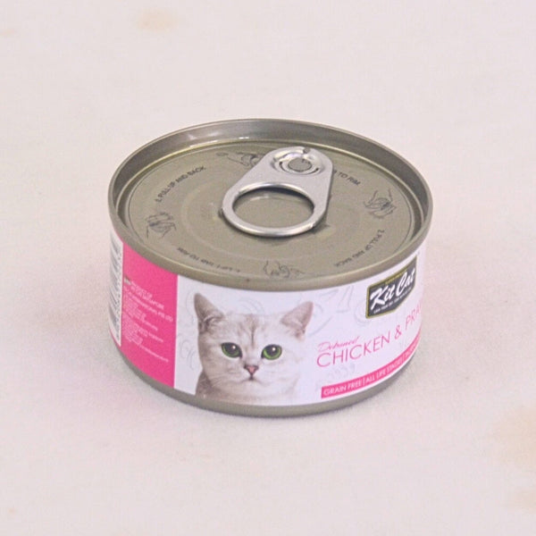 KITCAT Cat Food Can Deboned Chicken Prawn 80g Cat Food Wet Kit Cat 
