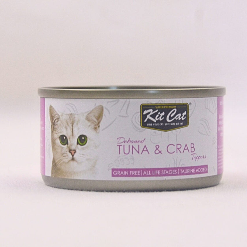 KITCAT Cat Food Can Deboned Tuna Crab 80g Cat Food Wet Kit Cat 