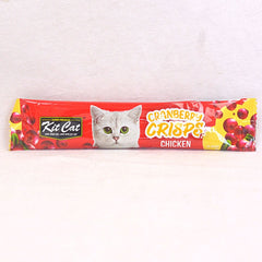 KITCAT Snack Kucing Dental Cranberry Crips Chicken 20gr Cat Dental Care Kit Cat 