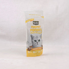 KITCAT Snack Kucing Purrfect Pockets Chicken and Cheese 60gr Cat Snack Kit Cat 