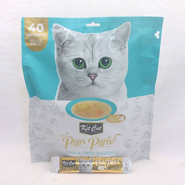 KITCAT Snack Purr Puree Tuna Fiber Hairball 1pcs 20g Hobi & Koleksi > Perawatan Hewan > Makanan & Vitamin Hewan Kit Cat 