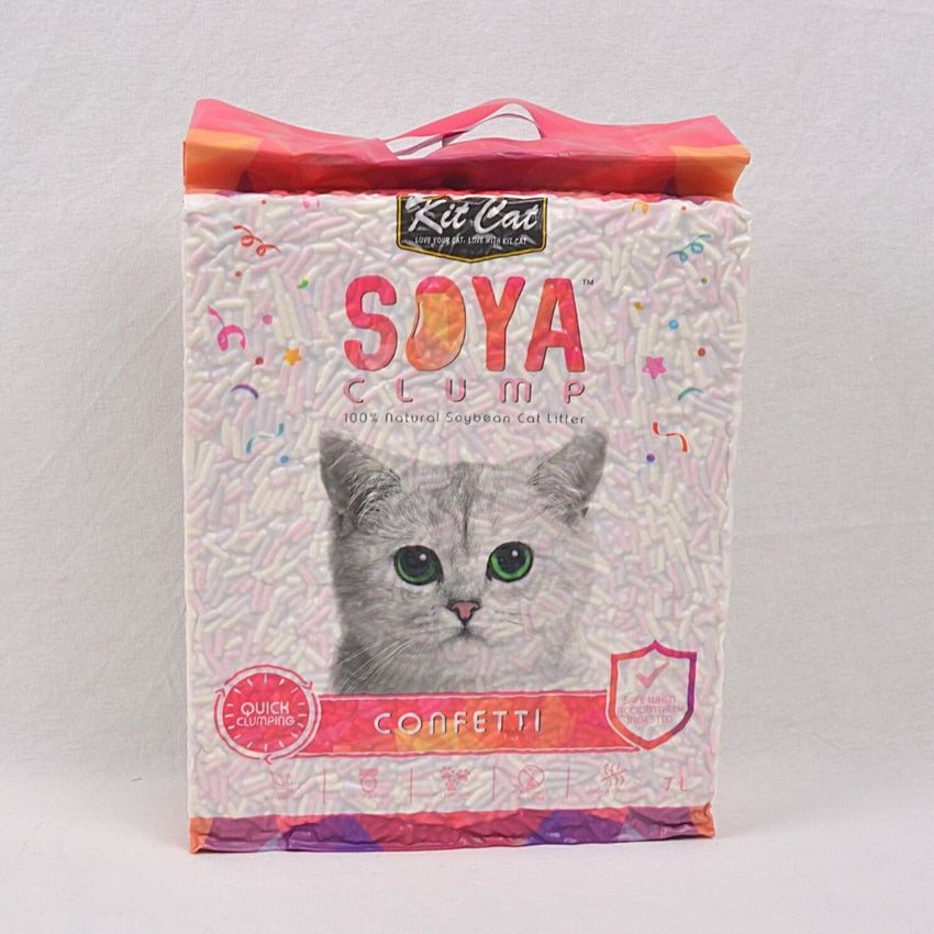KITCAT Tofu Soya Clump Cat Litter Confetti 7L Cat Sanitation Kit Cat 