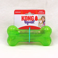 KONG PSN2 Squeezz Bone Medium Dog Toy Kong Green 