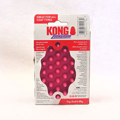 KONG ZG11 ZoomGroom Small Raspberry Grooming Tools Kong 