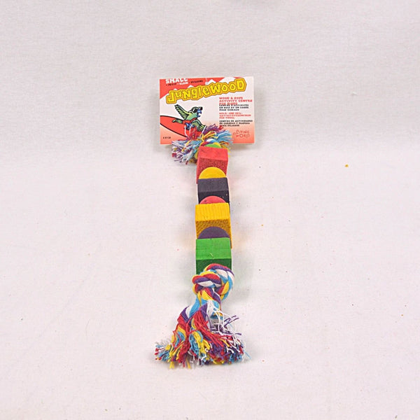 LIVINGWORLD 81136 Junglewood Rope with Small Blocks and Beads Bird Toys Living World 