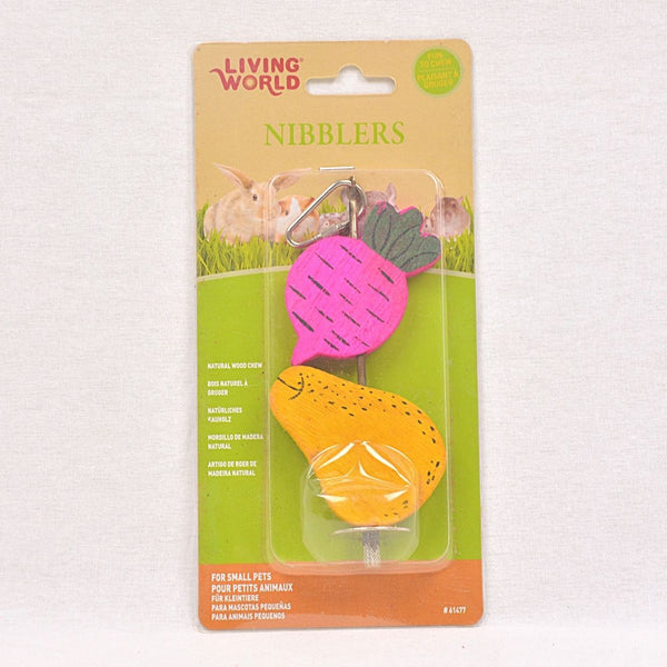 LIVINGWORLD Nibblers Wood Chew Beet and Pear Small Animal Toy Living World 