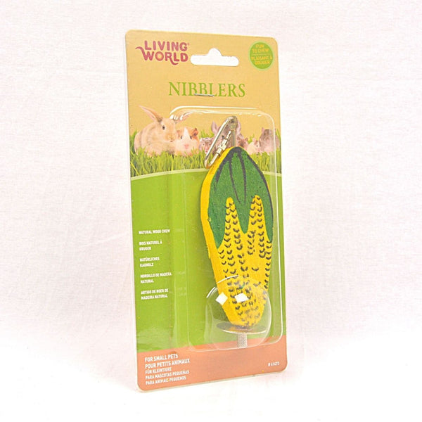 LIVINGWORLD Nibblers Wood Chews Corn Cob Small Animal Toy Living World 