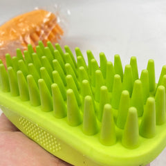 MAME Grooming Rubber Rubber Brush Premium Grooming Tools Mame Lime Green 