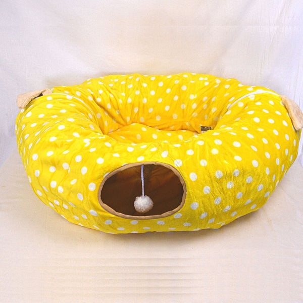 MAME Tunnel Pillow Full Cat Cage Mame Yellow 