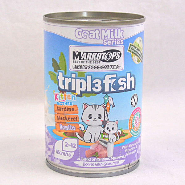 MARKOTOPS Kitten Triple Fish Bonito with Goat Milk 400gr Cat Food Wet Markotops 