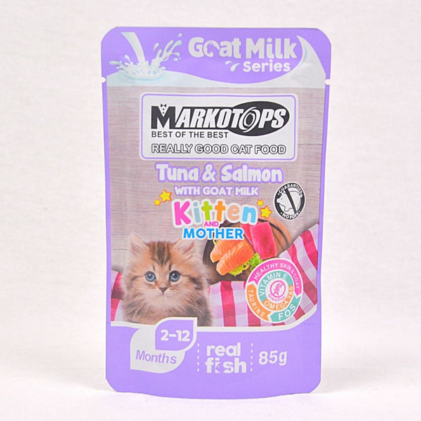 MARKOTOPS Kitten Tuna Salmon Goat Milk 85g Cat Food Wet Markotops 