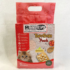 MARKOTOPS Tofu Soya Cat Litter 7L Cat Sanitation Kit Cat Peach 