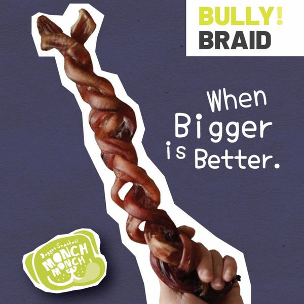MONCHMONCH Snack Anjing Bully Braid Dog Dental Chew Monch Monch 