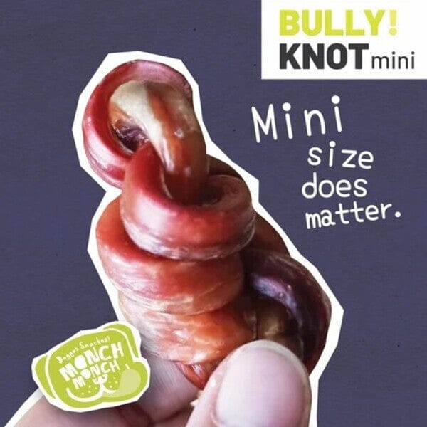 MONCHMONCH Snack Anjing Bully Knot Whole Mini Dog Snack Monch Monch 