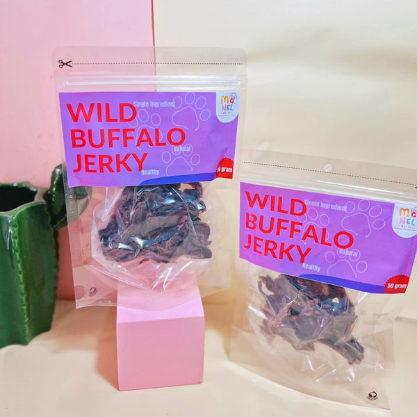 MONELPET Snack Anjing Buffalo Jerky 50gr Dog Snack Monelpet 
