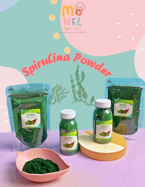 MONELPET Vitamin Anjing Kucing Spirulina Powder 35gr Pet Vitamin and Supplement Monelpet 