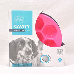 MPETS Cavity Slow Feed Round Bowl PINK Pet Bowl MPets 