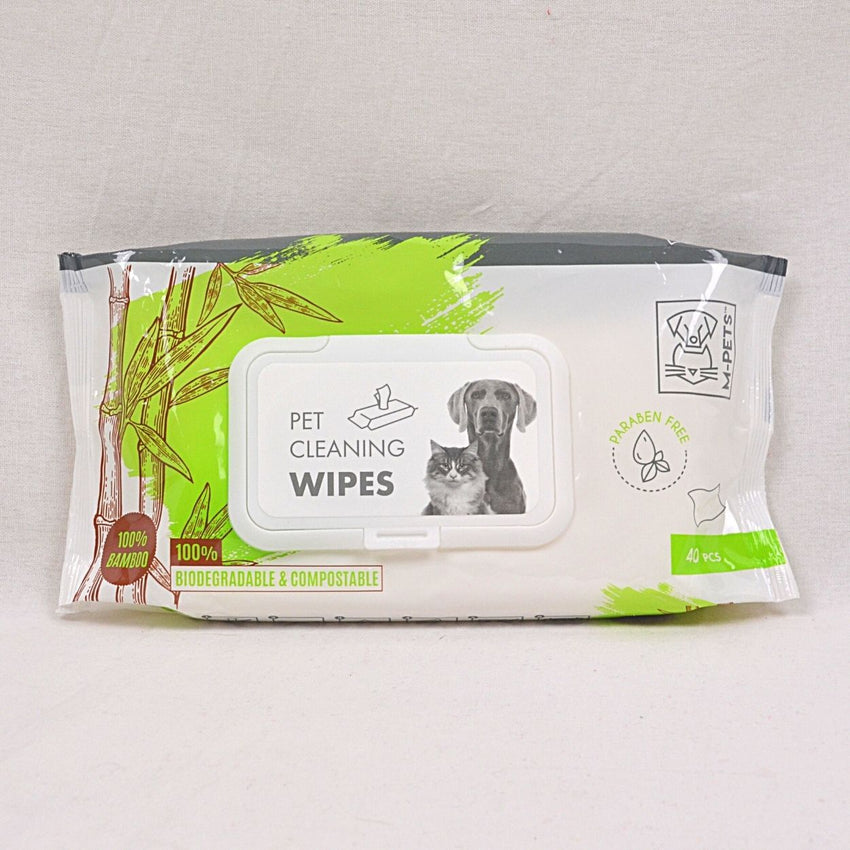 MPETS Cleaning Wipes Bamboo 15x20cm 40pcs Grooming Pet Care MPets 