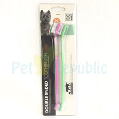 MPETS Double Ended Toothbrush 2pcs - Pet Republic Jakarta