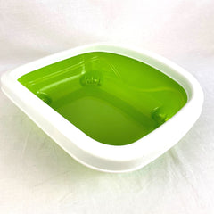 MPETS Memphis Cat Litter Tray With Rim S Cat Sanitation MPets Green 