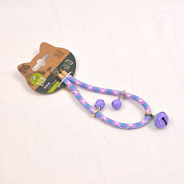 MPETS Pixie Cat Eco Collar 30cm Pet Collar and Leash MPets Purple Blue 