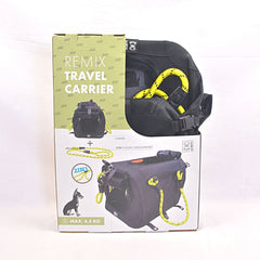 MPETS Remix Travel Carrier 2IN1 With Leash Shoulder Belt Pet Bag and Stroller MPets Black Yellow 