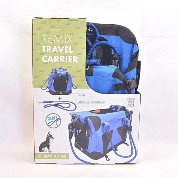 MPETS Remix Travel Carrier 2IN1 With Leash Shoulder Belt Pet Bag and Stroller MPets Blue 