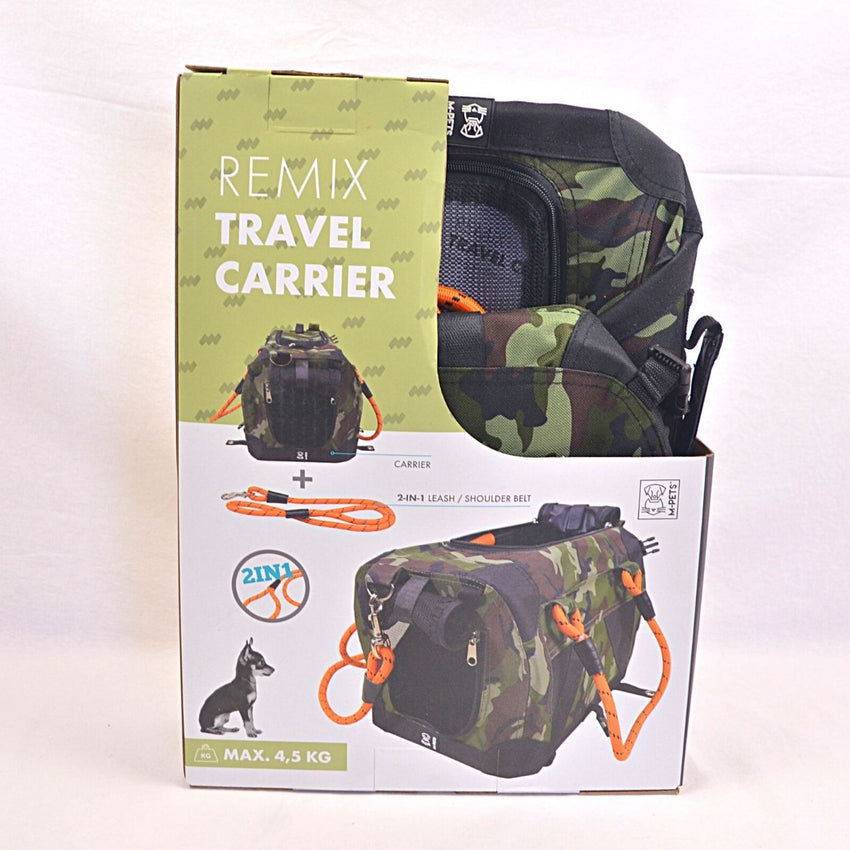 MPETS Remix Travel Carrier 2IN1 With Leash Shoulder Belt Pet Bag and Stroller MPets Camouflage 