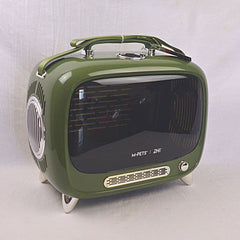 MPETS Sixties TV Pet Carrier Travel Cage MPets Green 