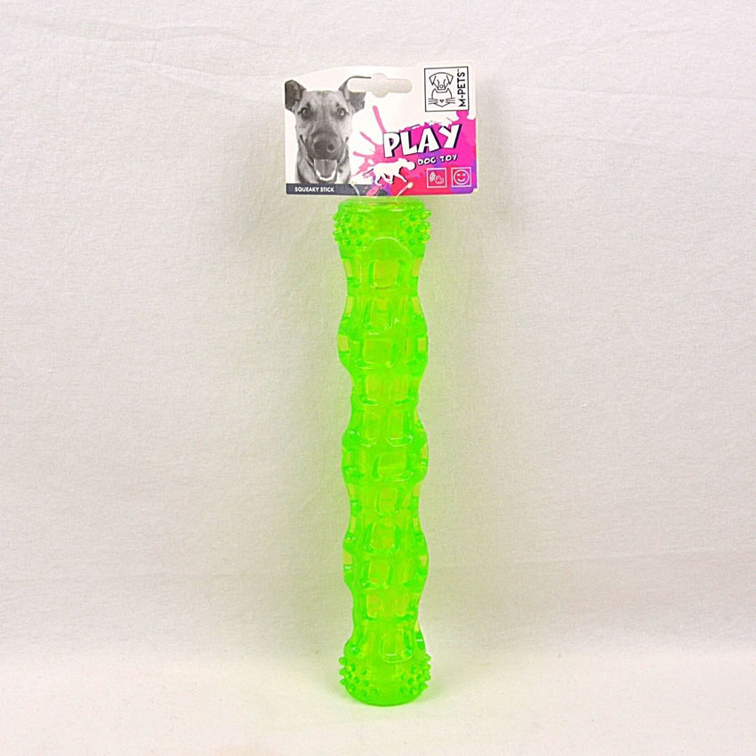 MPETS Squeaky Stick Dog Toy GREEN 27.3x5cm Dog Toy MPets 