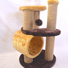 MPETS Ventoux Brown Jute Cat House and Tree MPets 