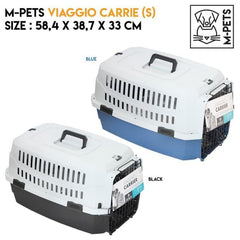 MPETS Viaggio Carrier Small Travel Cage MPets Blue Grey 
