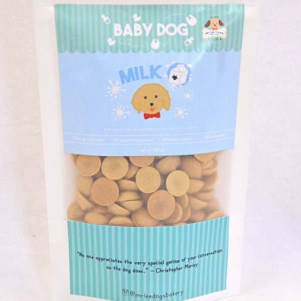 MRLEEBAKERY Baby Dog Biscuit Milk 100gr Dog Snack MR Lee Bakery 