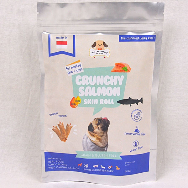 MRLEEBAKERY Crunchy Salmon Skin Roll 50g Dog Snack MR Lee Bakery 