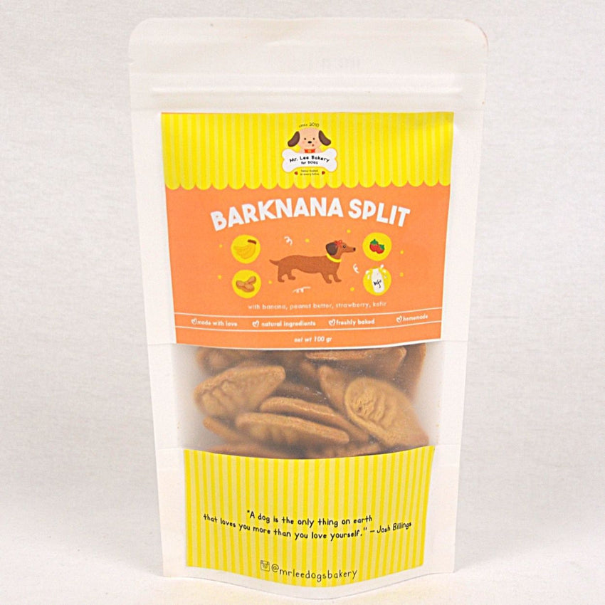 MRLEEBAKERY Dog Biscuit Barknana Split 100gr Dog Snack MR Lee Bakery 